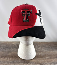 Texas Tech Red Raiders Tidal Wave Top World Baseball Hat Black Vintage Deadstock - £38.82 GBP