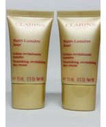 2x CLARINS Nutri-Lumiere Jour Nourishing Revitalizing Day Cream Lot 15ml... - $30.00