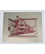 Vtg Metal Printing Plate View North Pearl St Albany NY &amp; Albany Susqueha... - €34,10 EUR