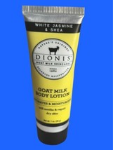 Dionis Goat Milk Body Lotion White Jasmine &amp; Shea 1oz / 28g Travel Size NWOB - £11.66 GBP
