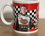 Coca Cola NASCAR Bobby Labonte 18 Checkered White Black &amp; Red Coffee Cup... - $6.85