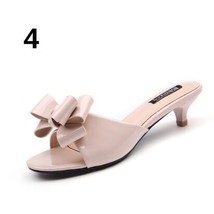 Slippers Female Summer 2019 New Outside Wear Korean version of high heel Medium  - £41.28 GBP