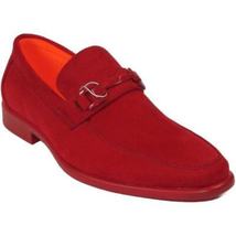 Men's TAYNO Shoes Soft Micro Suede Slip-on Loafer THE CAPRIO S Red image 4