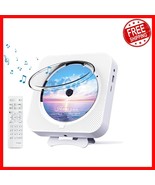 Compact Bluetooth CD Music Player with Remote Control &amp; LED Display - White - $972.66 MXN