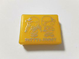 PATTY＆JIMMY Plastic Case Yellow Old SANRIO 1976&#39; Vintage Retro Appendix... - $39.98