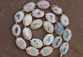20 Pieces faceted Solar Quartz oval beads, 10 x 15 mm approx...wholesale price,  - £50.35 GBP