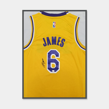 LeBron James Hand Signed And Framed Los Angeles Lakers Nike Jersey COA - £554.23 GBP
