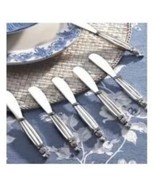 Silver Plated Pineapple Design Pate Knife Set of 6 NIB Made By Godinger - £15.71 GBP