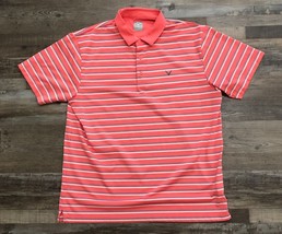 Callaway Golf Mens XL Pink Striped Opti Dry Short Sleeve Polo Shirt - $18.50