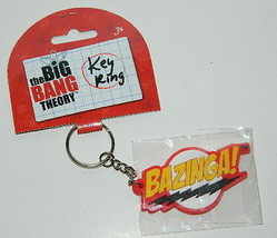 The Big Bang Theory Bazinga Name Rubber Key Ring Keychain, NEW UNUSED - $6.89