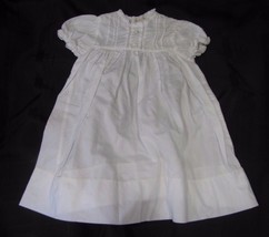 ROSALINA LIGHTWEIGHT BABY INFANT GIRL WHITE COTTON DRESS 0-3 EUC - $29.69