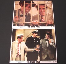 2 1974 Billy Wilder Movie The Front Page Lobby Cards Jack Lemmon Walter Matthau - £12.54 GBP