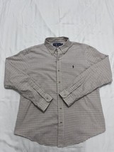 Polo Ralph Lauren Custom Fit Shirt Size XL Multi Color Plaid Oxford Long... - $17.75