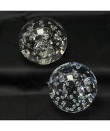 Paperweights Air Bubbles 3 1/2&quot; approx Lot of 2 - $23.51