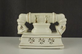 Vintage Figural Still Bank Porcelain Japan Princess Phone Telephone Woolworth - £16.69 GBP