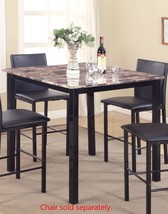 Roundhill Furniture Citico Metal Counter Height Dining Table With Laminated Faux - £156.82 GBP