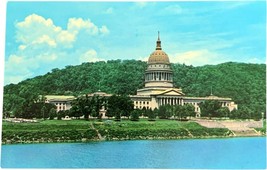 Postcard, State Capitol Building, Great Kanawha River, Charleston, West Virginia - £7.89 GBP