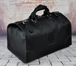 Men Genuine Leather Large Capacity Vintage Design Duffle Bag - £138.00 GBP