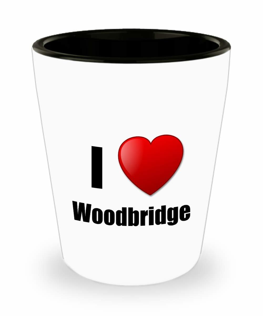 Woodbridge Shot Glass I Love City Lover Pride Funny Gift Idea For Liquor... - $12.84