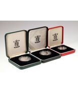 1995 Great Britain 1£ &amp; 2£ Coins in Silver Proof or Piedfort Coin Lot of 3 - €242,32 EUR