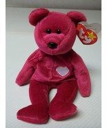 TY Valentina Bear 1998 Retired Original Beanie Baby Tag Error Mint Condi... - $24.19