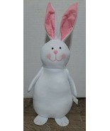(1) Easter Bunny White Rabbit 14&quot; Weighted Bottom Plush Decor-Brand New-... - $25.59 CAD
