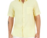 Club Room Men&#39;s Silk/Rayon Textured Shirt in Pale Banana-2XL - £15.61 GBP