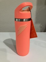 Gatorade 22oz Stainless Steel Twist Cap Water Bottle with Straw - Neon Orange - £18.45 GBP