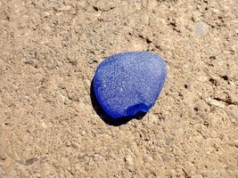 Genuine Sea Glass Beautiful cobalt blue color  SEA229 - £7.83 GBP