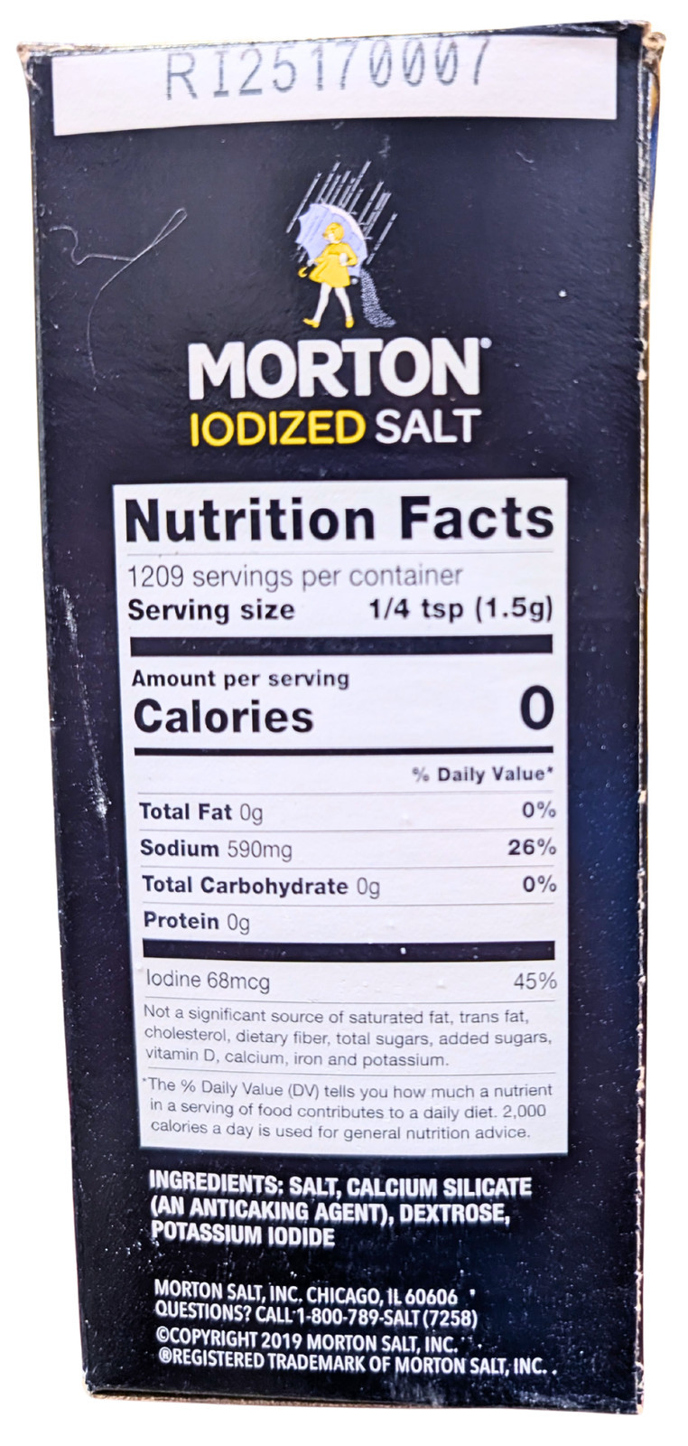 Morton Iodized Salt 64 Oz Item image 2