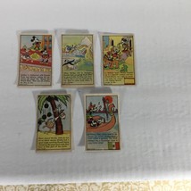 Set of 5 Mickey Mouse Cards - Kuss&#39;s Butter Nut Bread (Circa 1930s) CHANGE Photo - £51.22 GBP