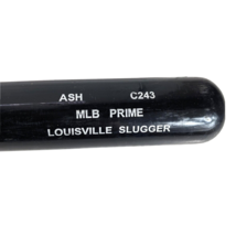 Game Used  MLB Bat Ash c243 Prime Louisville Slugger Cracked 33.5 511619 - $56.20
