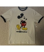 Disney Mickey Mouse Classic Ringer T-Shirt for Adults Disneyland White M... - £17.35 GBP
