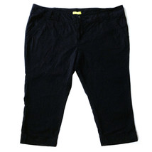 Pulp Women&quot;s Capri Pants Size 22 Plus Casual Slacks Black - £18.88 GBP