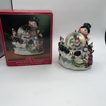 Home For The Holidays- Scenic Musical Water Globe- 1999, Christmas, Snowman - £19.97 GBP