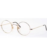 Vintage BI Eyewear 529-2 Gold RARE EYEGLASSES GLASSES ROUND FRAME 44-22-... - $97.02