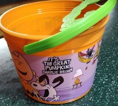 2016 Mc Donalds Its The Great Pumpkin Charlie Brown Halloween Bucket Pail 50 Yrs - £14.09 GBP