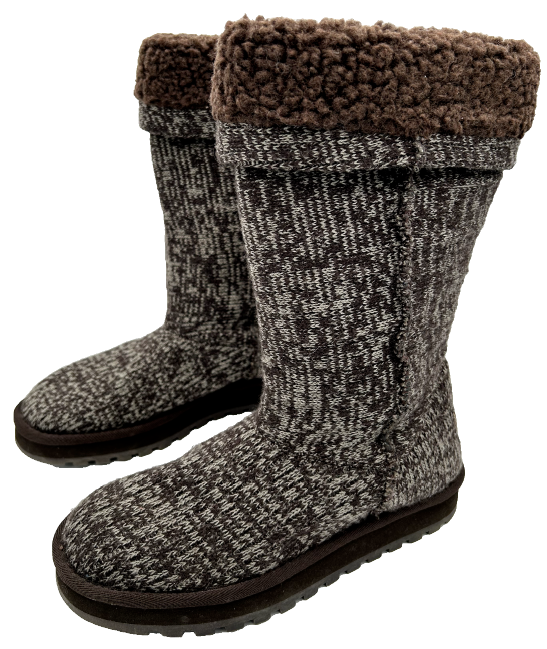 skechers australia sweater knit fleece lined chocolate women's size 9 boots Item image 5