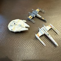 Star Wars Set Of 3 Hotwheels Millennium Falcon, X Wings - $24.95