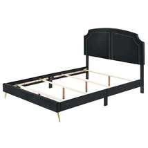 Zeena Full Bed, Black Velvet - $249.00