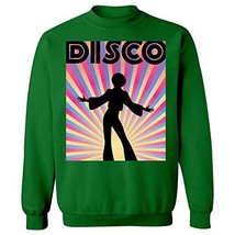 Kellyww Disco 70&#39;s Retro Dancing Dancer Party Costume - Sweatshirt Irish Green - £37.65 GBP