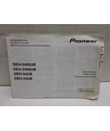 Pioneer DEH- 3400UB, 2400UB, 34UB, 24UB CD RDS RECEIVER OWNER&#39;S MANUAL - $20.46 CAD