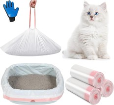 Amalan XXL 30Pack Cat Litter Tray Liners+Pet hair comb massage gloves - $420.78