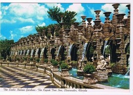 Florida Postcard Clearwater Kapok Tree Inn Exotic Italian Gardens - £2.31 GBP