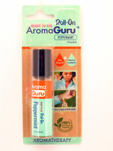 Aroma Guru Ready To Use ROLL-ON Peppermint Aromatherapy Oil (02494) - £6.67 GBP