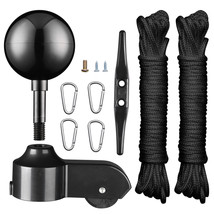 Flagpole Repair Parts Kit Topper Black Ball Final Cleat Clip For 20/25/3... - $38.94