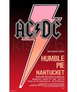 AC/DC / Humble Pie / Nashville Auditorium 08 20 1980 18 x 28 RP Concert ... - $40.00