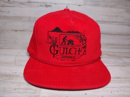 Vintage The Gulch Centennial 1989 Farming Red Corduroy Rope Trucker Hat ... - $18.53