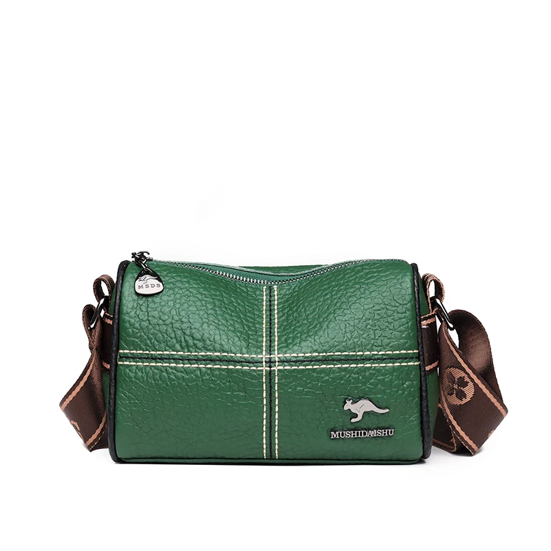 Lichee Pattern Genuine Leather Crossbody Bag For Women Luxury Handbag Hi... - $31.28