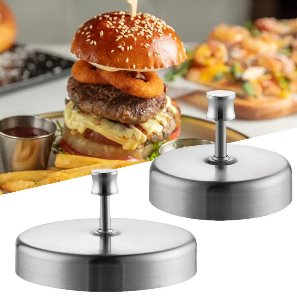 304 Stainless Steel Hamburger Patty Mould DIY Rice Patty Beef Egg Vegetable Frie - £18.81 GBP